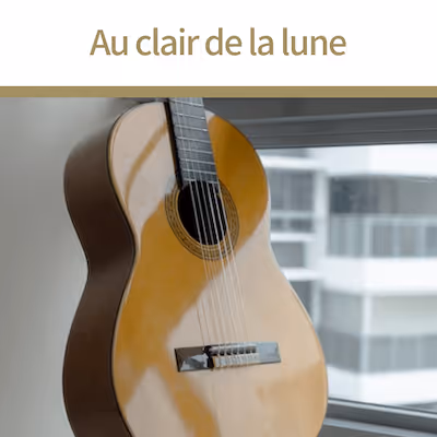Au clair de la lune 月の光に